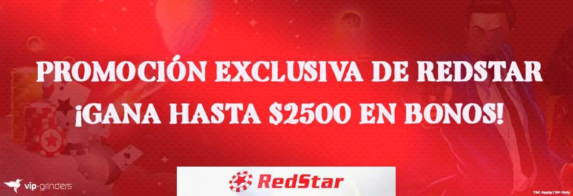Únete a la increíble Redstar rake chase y gana hasta $2,500